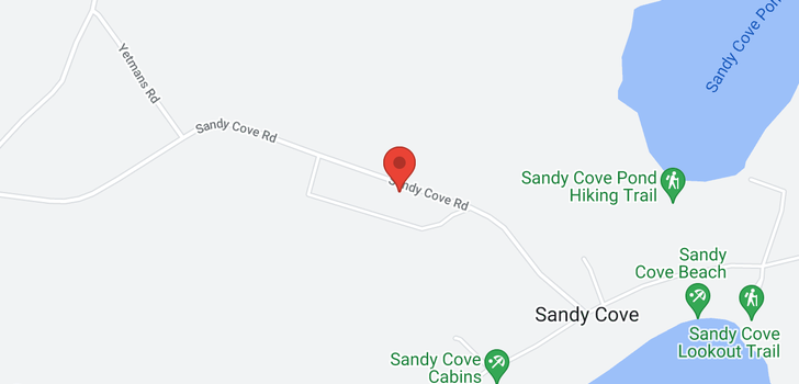 map of 78 Sandy Cove Road